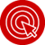 A white target with concentric circles and a cursor arrow in the center on a red background.