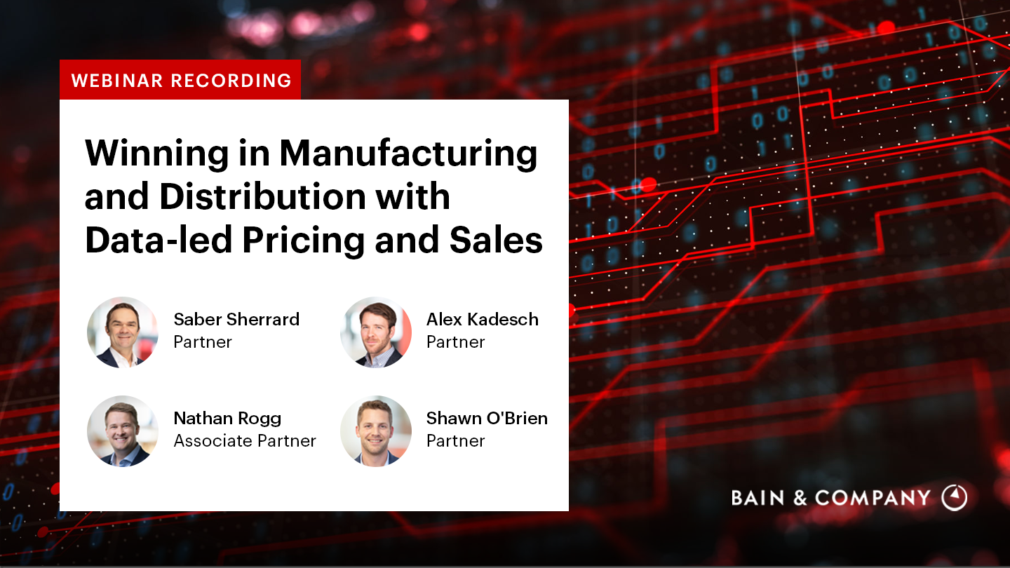 Winning in Manufacturing and Distribution with Data-led Pricing and ...